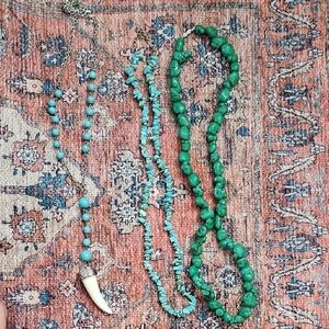 3 Turquoise Necklaces